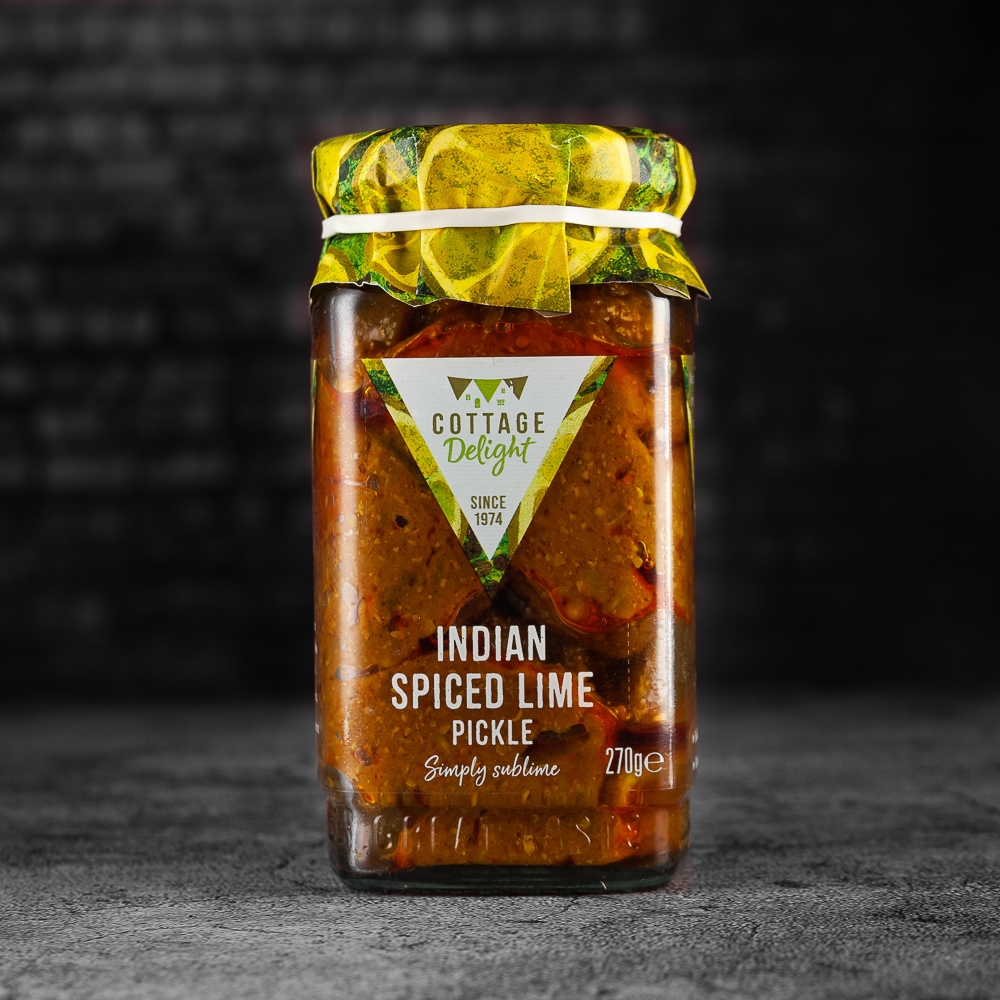 indian spiced lime pickle 270g - cottage delight