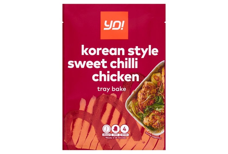 yo! korean style sweet chilli chicken tray bake 40g