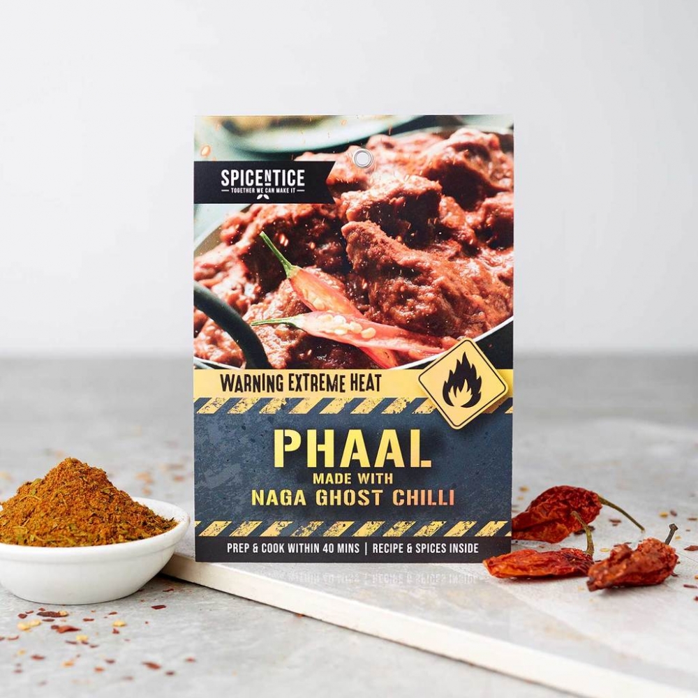 spicentice phaal curry kit made with naga ghost chilli