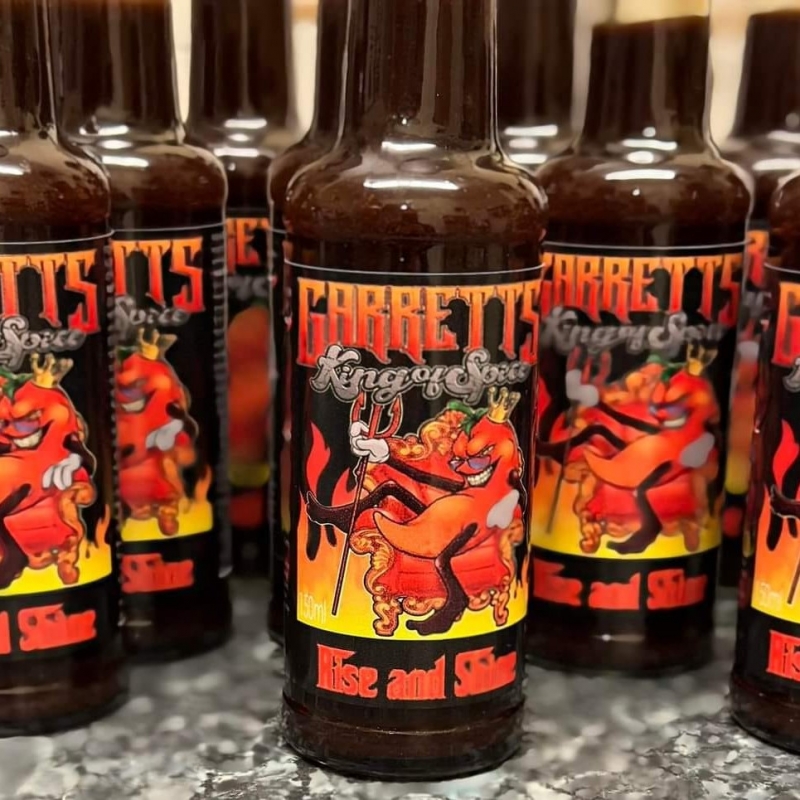 garretts king of spice rise and shine bbq sauce 150ml