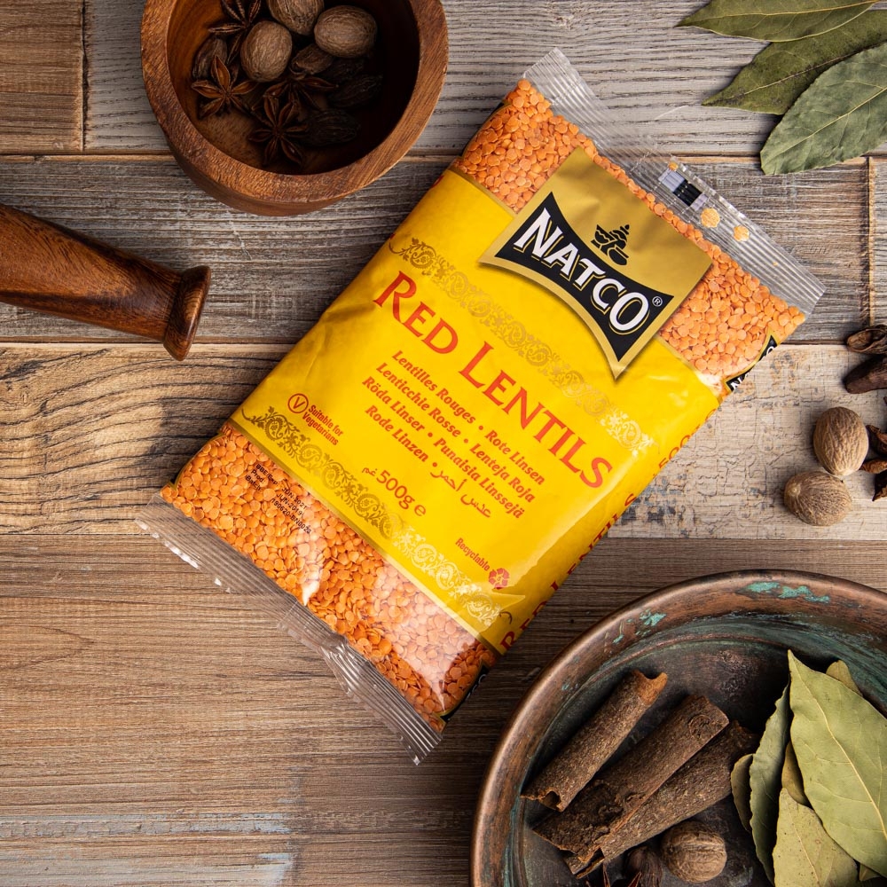 natco foods red lentils 500g