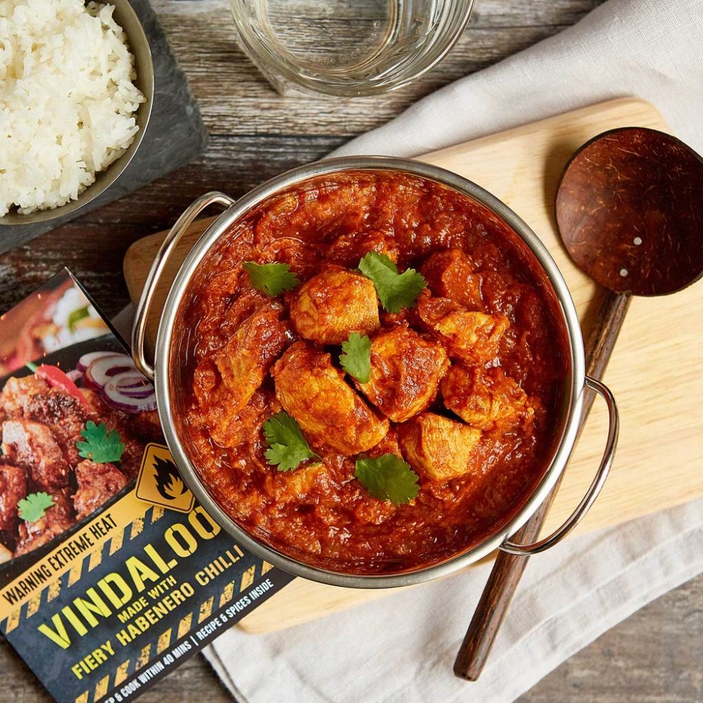 spicentice vindaloo curry kit made with habanero chilli