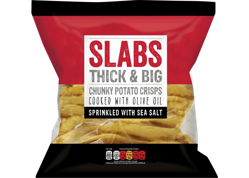 slabs crisps chunky sea salt potato crisps 80g