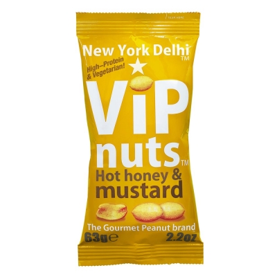 vip nuts- hot honey & mustard 63g 