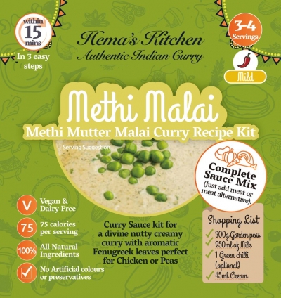 hema's kitchen methi mutter malai curry mix