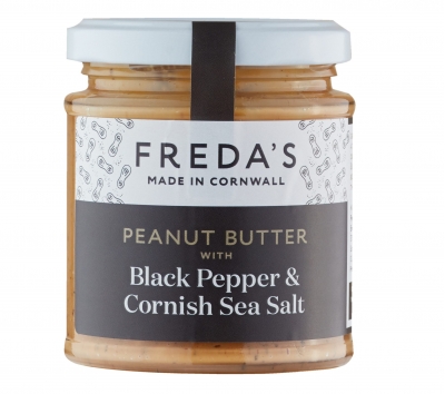 freda’s peanut butter with black pepper & cornish sea salt 180g