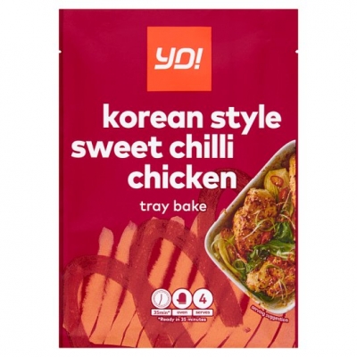 yo! korean style sweet chilli chicken tray bake 40g