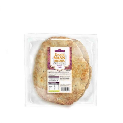 the curry sauce co 2 plain naan 260g