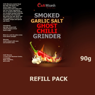 dead sea salt & ghost & garlic grinder refill 90g