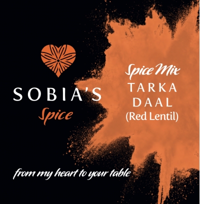 sobia's spice tarka daal (red lentil) curry mix