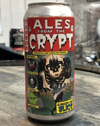ales from the crypt ginger and slice 440ml single can 5.5%abv with carolina reaper