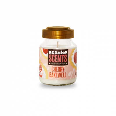 beanies scents cherry bakewell candle 