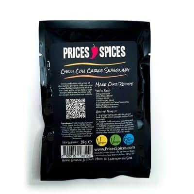 prices spices chilli con carne seasoning