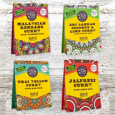 the spice sultan curry night favourites gift box saver pack x 4