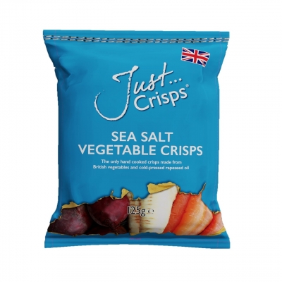 just crisps sea salt vegetable crisps 125g 
